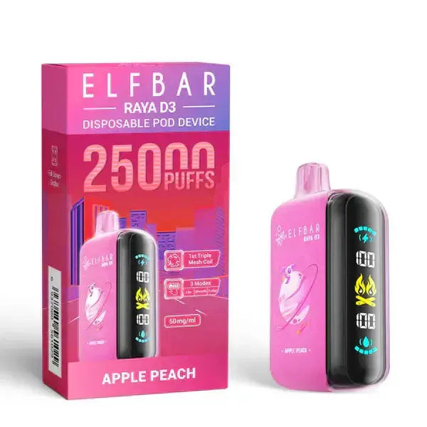 Elf Bar Raya D3 Apple peach – 25000 - Vape Shop Kochi VapeshopKochi