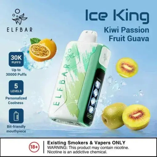 Elf Bar Ice King – Kiwi Passion Fruit Guava – 30K - Vape Shop Kochi VapeshopKochi