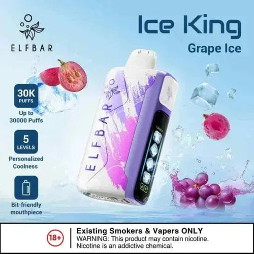 Elf Bar Ice King – Grape Ice – 30K - Vape Shop Kochi VapeshopKochi