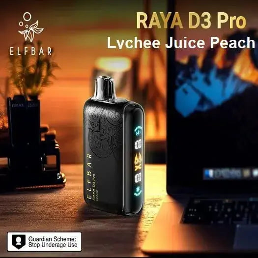 Elf Bar Raya D3 Pro 30K – Lychee Juicy Peach - Vape Shop Kochi VapeshopKochi