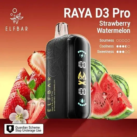 Elf Bar Raya D3 Pro – Strawberry Watermelon - Vape Shop Kochi VapeshopKochi