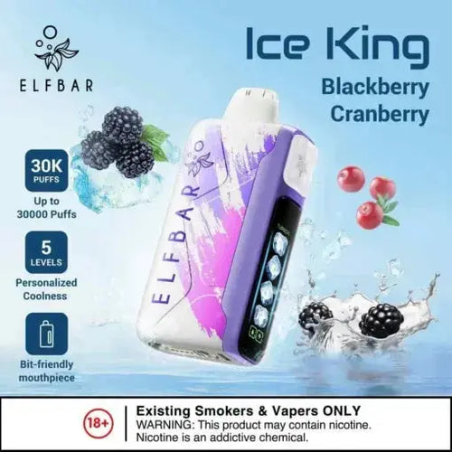 Elf Bar Ice King – Blackberry Cranberry – 30K - Vape Shop Kochi VapeshopKochi