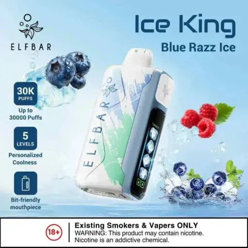 Elf Bar Ice King – Blue Razz Ice – 30K - Vape Shop Kochi VapeshopKochi