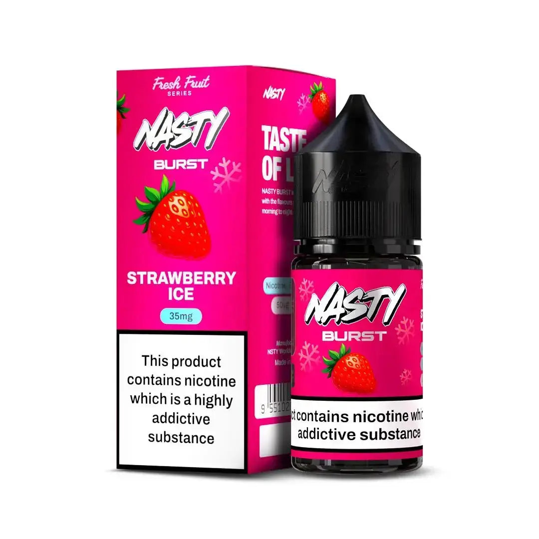 Nasty Burst Nic salts – Strawberry ice - Vape Shop Kochi VapeshopKochi