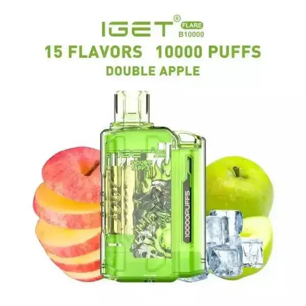 IGET FLARE B10000 – Double Apple - Vape Shop Kochi VapeshopKochi
