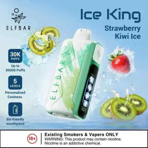 Elf Bar Ice King – Strawberry Kiwi Ice – 30K - Vape Shop Kochi VapeshopKochi